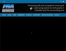 Tablet Screenshot of mra-racing.org